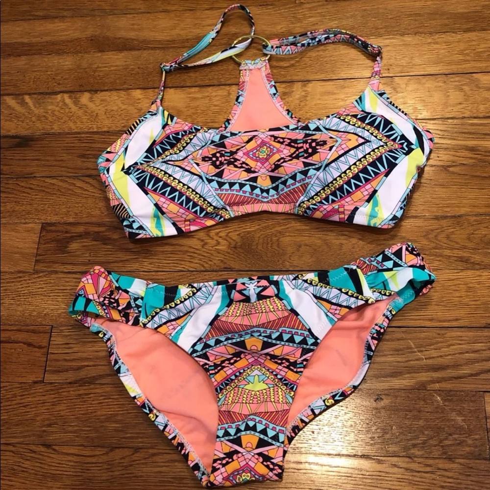 Jessica Simpson Aztec Bikini Set - small